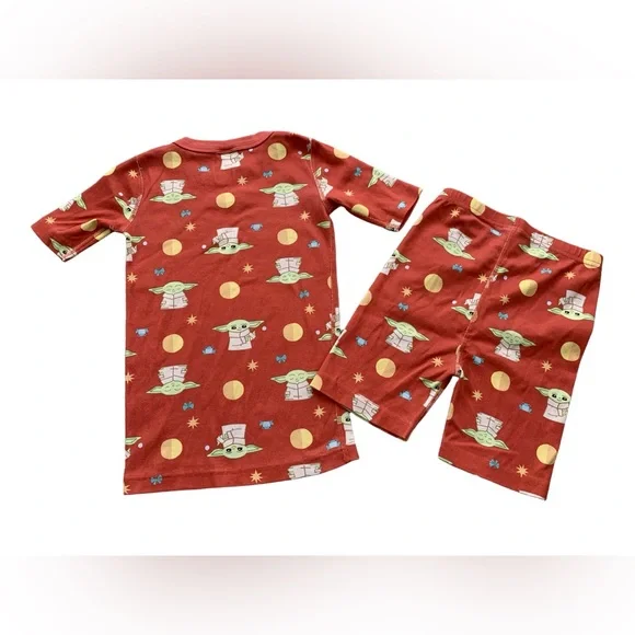 Hanna Andersson Size 140, 10, Star Wars Mandalorian Grogu Baby Yoda Sun Pajamas - Picture 2 of 7